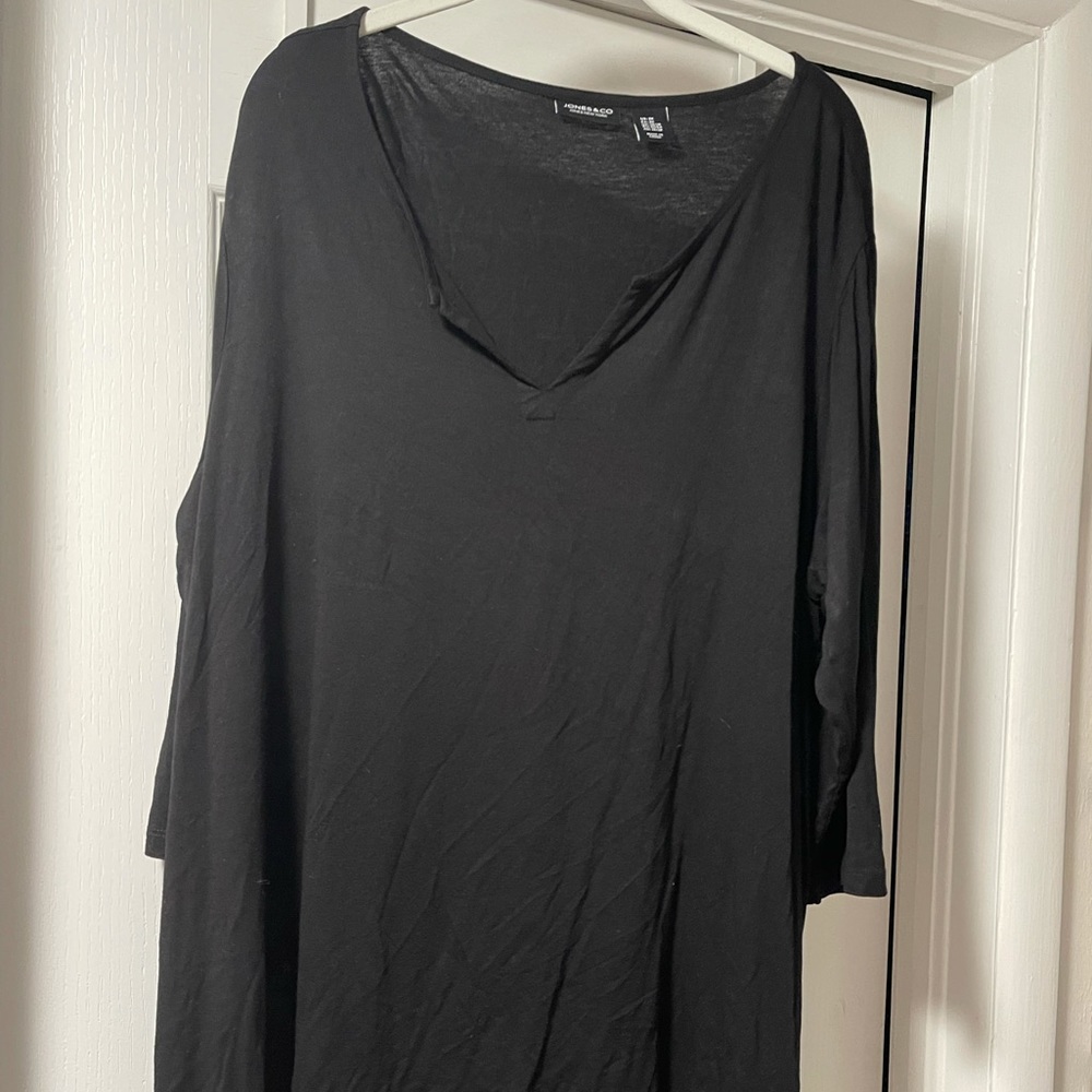 Split Neck Tunic w/ side hem slits